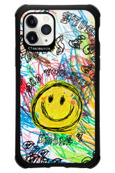 Crayon Smiley Colorful - Apple iPhone 11 Pro