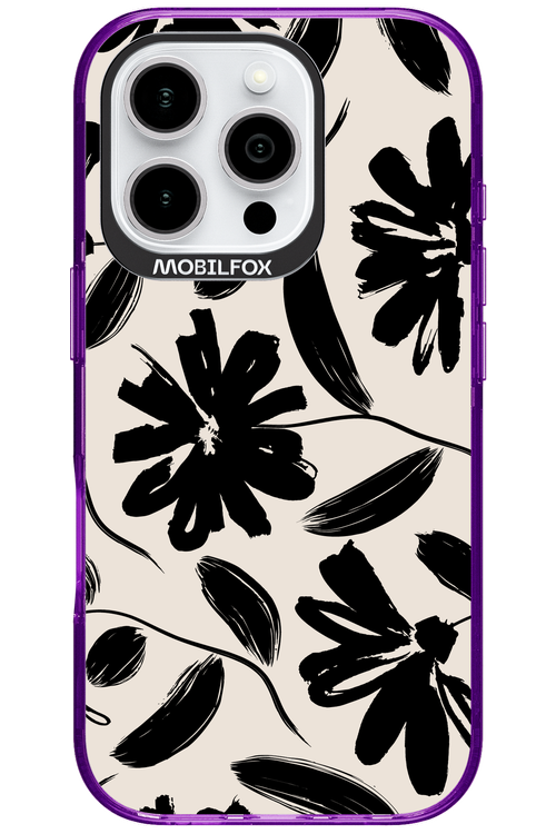 Monochrome Flowerss - Apple iPhone 16 Pro