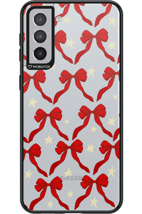 Bow & Stars (Transparent) - Samsung Galaxy S21+