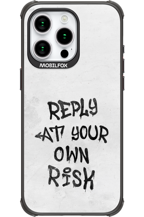 At Your Own Risk 2.0 - Apple iPhone 15 Pro Max