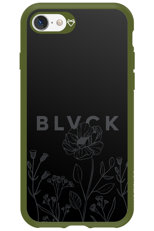 Black Flowers - Apple iPhone 7