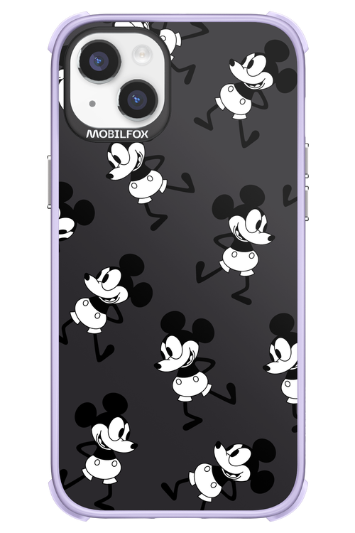 Iconic Mouse (antracite pattern) - Apple iPhone 14 Plus