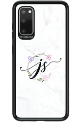 JS Monogram White - Samsung Galaxy S20