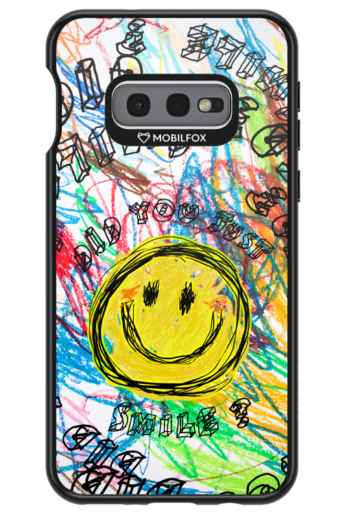 Crayon Smiley Colorful - Samsung Galaxy S10e