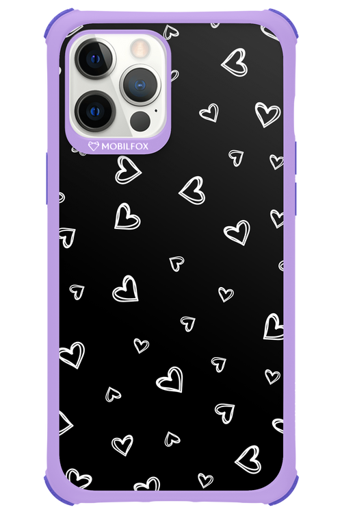 Monochrome Hearts 2.0 - Apple iPhone 12 Pro Max