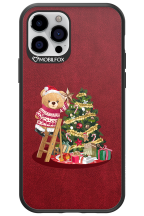 Christmas Bear (Burgundy) - Apple iPhone 12 Pro