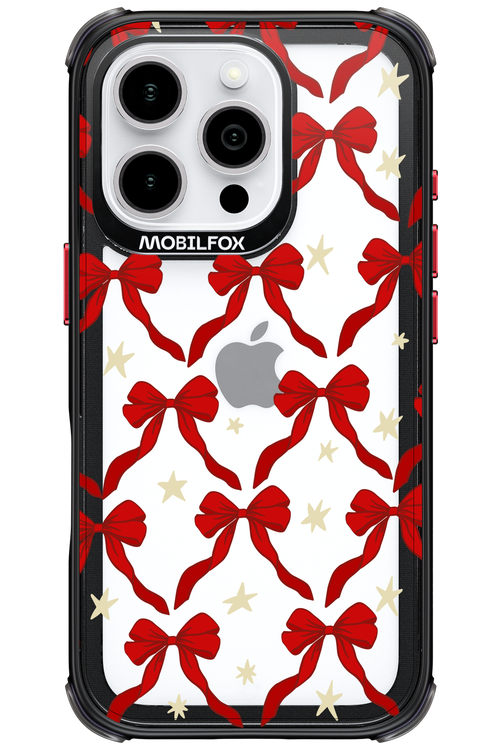 Bow & Stars (Transparent) - Apple iPhone 16 Pro