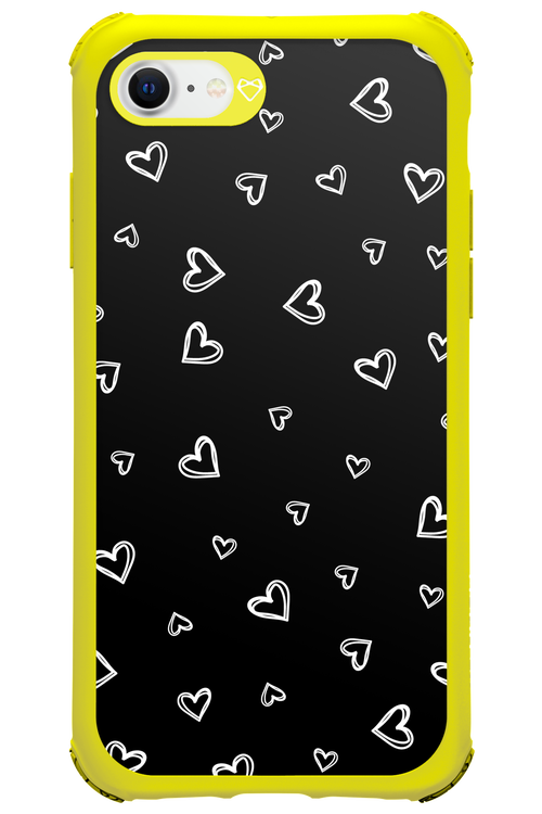 Monochrome Hearts 2.0 - Apple iPhone SE 2022
