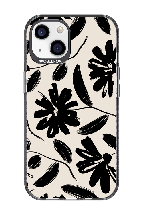 Monochrome Flowerss - Apple iPhone 13