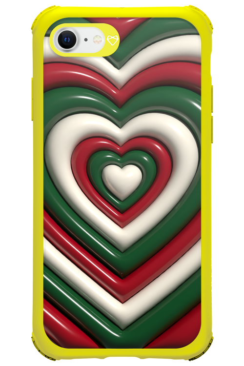 XMAS Hearts - Apple iPhone 8