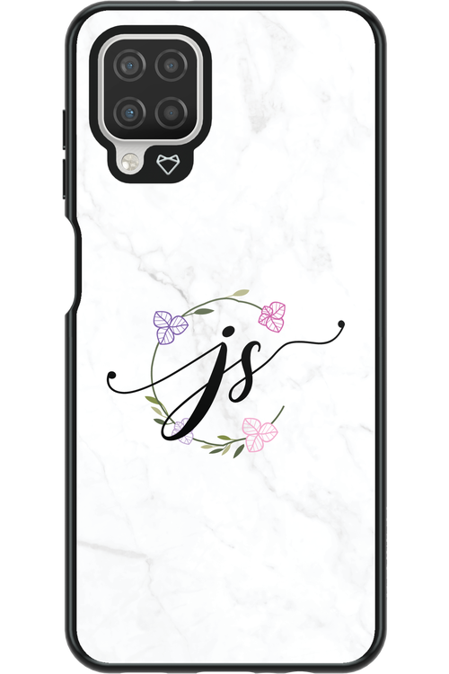 JS Monogram White - Samsung Galaxy A12