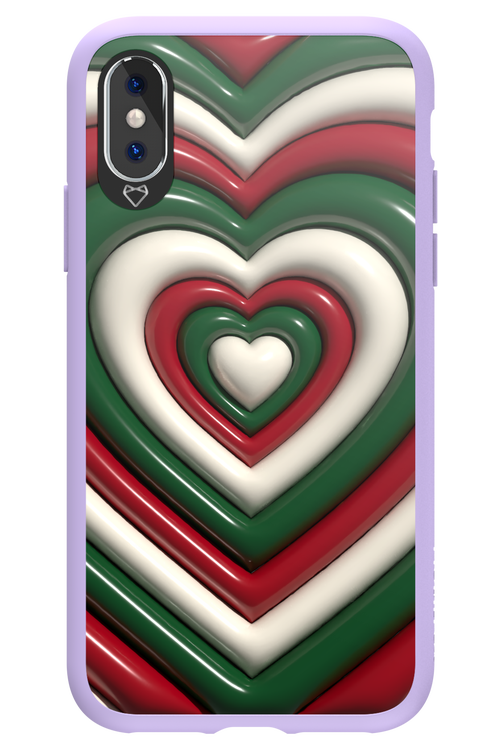 XMAS Hearts - Apple iPhone X