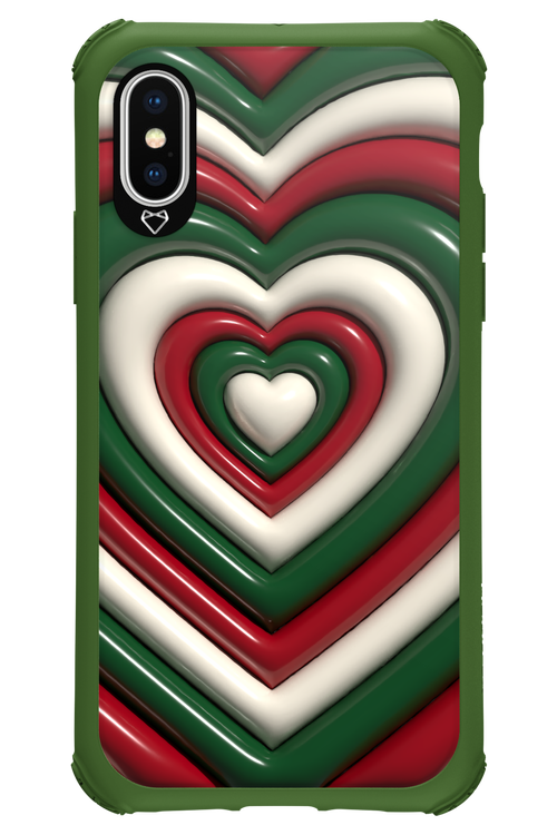 XMAS Hearts - Apple iPhone X