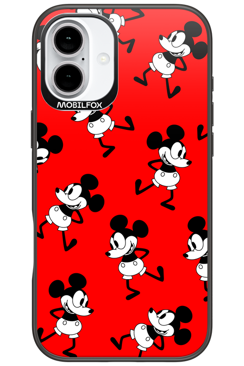 Iconic Mouse (red pattern) - Apple iPhone 16 Plus