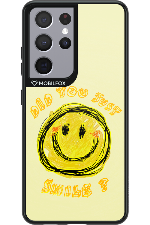 Crayon Smiley - Samsung Galaxy S21 Ultra