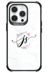 JS Monogram White - Apple iPhone 14 Pro