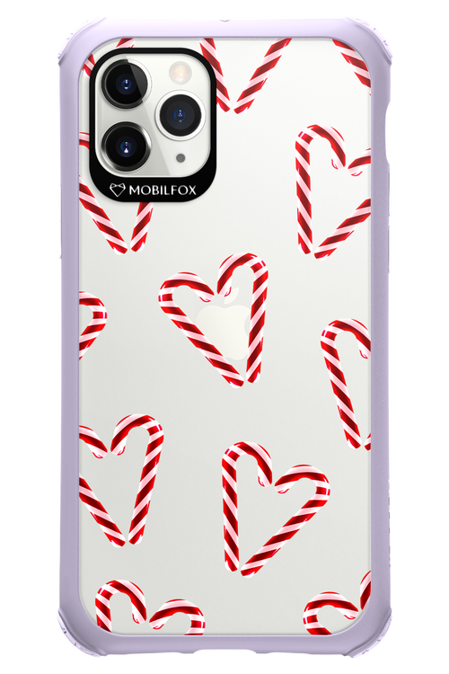 Candy Cane Hearts - Apple iPhone 11 Pro