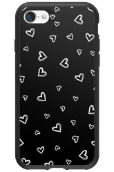 Monochrome Hearts 2.0 - Apple iPhone SE 2020