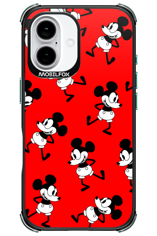 Iconic Mouse (red pattern) - Apple iPhone 16