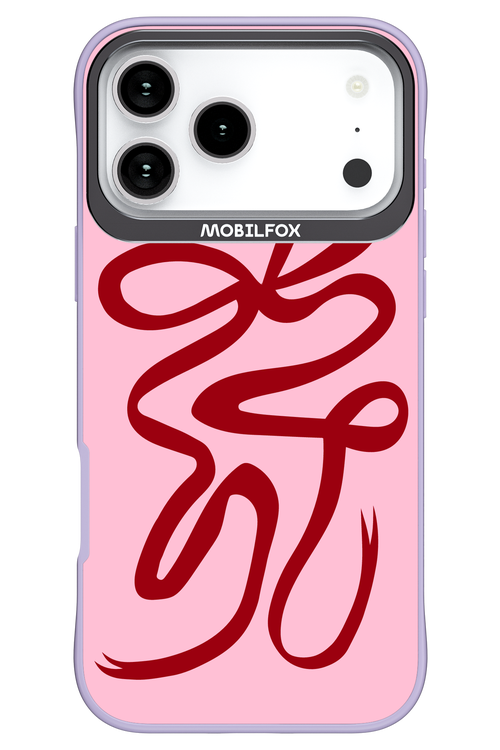 Burgundy Bow - Apple iPhone 17 Pro Max