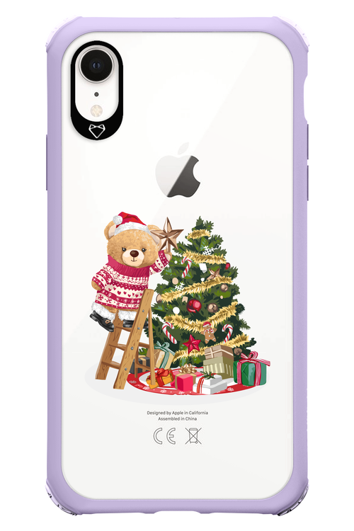 Christmas Bear (Transparent) - Apple iPhone XR