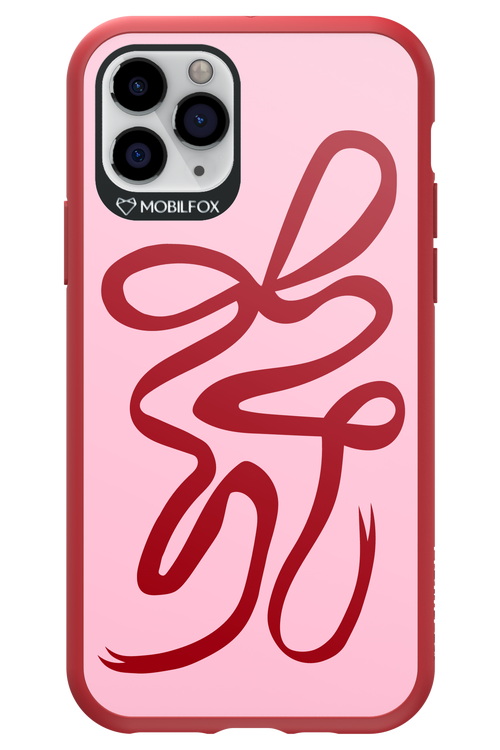 Burgundy Bow - Apple iPhone 11 Pro
