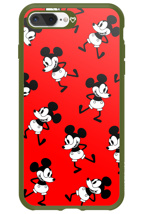 Iconic Mouse (red pattern) - Apple iPhone 7 Plus