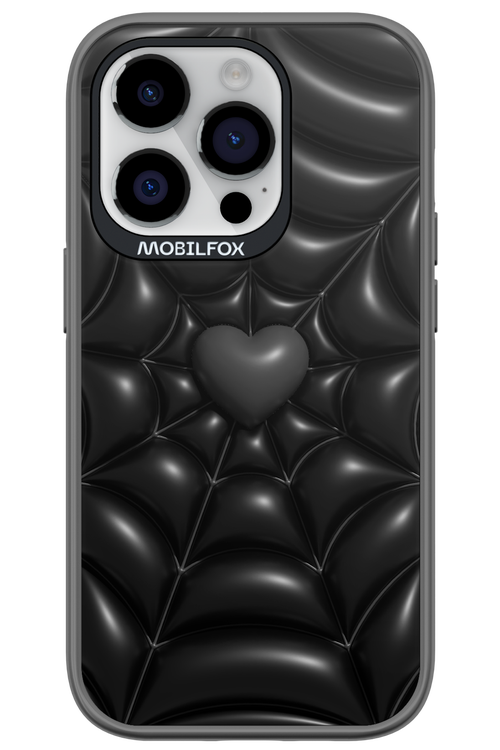 Black Spider Heart - Apple iPhone 14 Pro