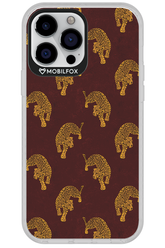 Burgundy Leopard Pattern - Apple iPhone 13 Pro Max