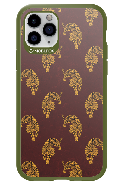 Burgundy Leopard Pattern - Apple iPhone 11 Pro