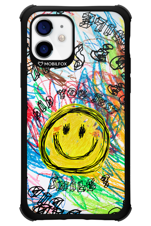 Crayon Smiley Colorful - Apple iPhone 12