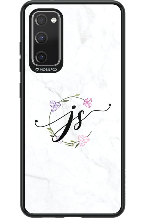 JS Monogram White - Samsung Galaxy S20 FE