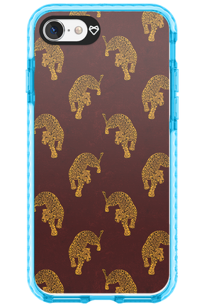 Burgundy Leopard Pattern - Apple iPhone SE 2022