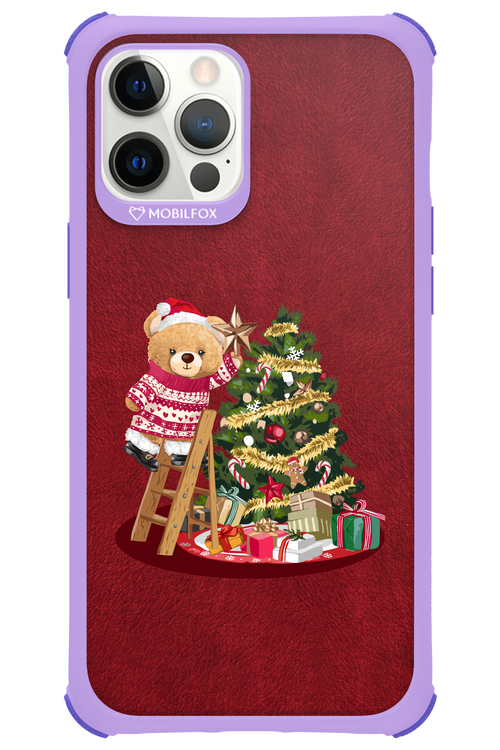 Christmas Bear (Burgundy) - Apple iPhone 12 Pro Max