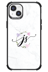 JS Monogram White - Apple iPhone 14 Plus