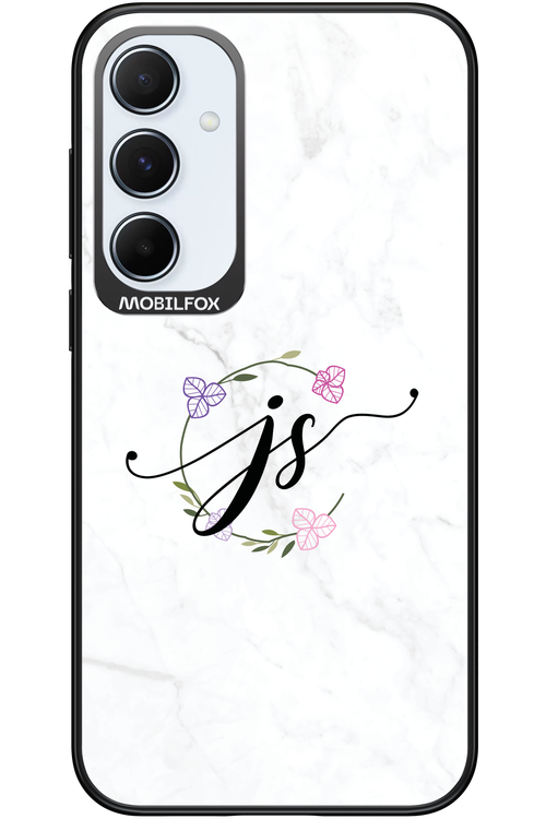 JS Monogram White - Samsung Galaxy A55