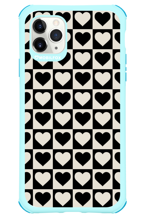 Checkered Heart - Apple iPhone 11 Pro Max