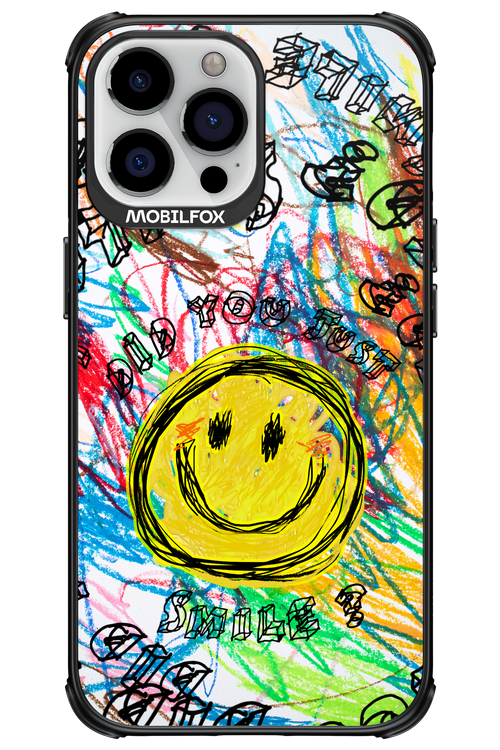 Crayon Smiley Colorful - Apple iPhone 13 Pro Max