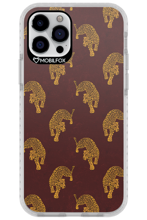 Burgundy Leopard Pattern - Apple iPhone 12 Pro