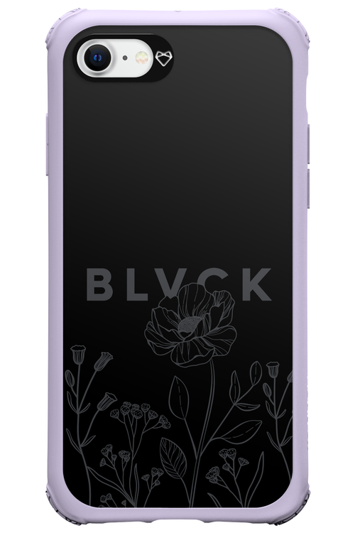 Black Flowers - Apple iPhone 7