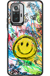 Crayon Smiley Colorful - Xiaomi Redmi Note 10S