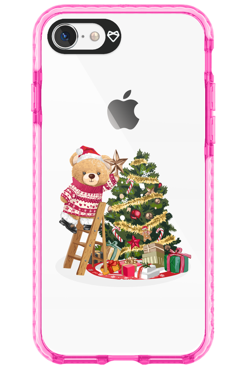 Christmas Bear (Transparent) - Apple iPhone 8