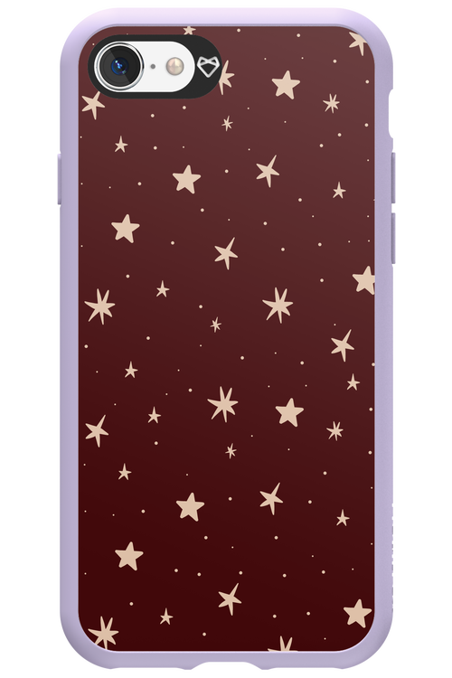 Burgundy Stars - Apple iPhone 8