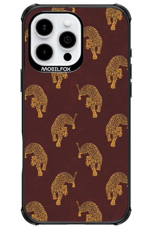 Burgundy Leopard Pattern - Apple iPhone 16 Pro Max