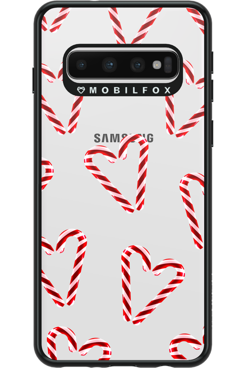 Candy Cane Hearts - Samsung Galaxy S10