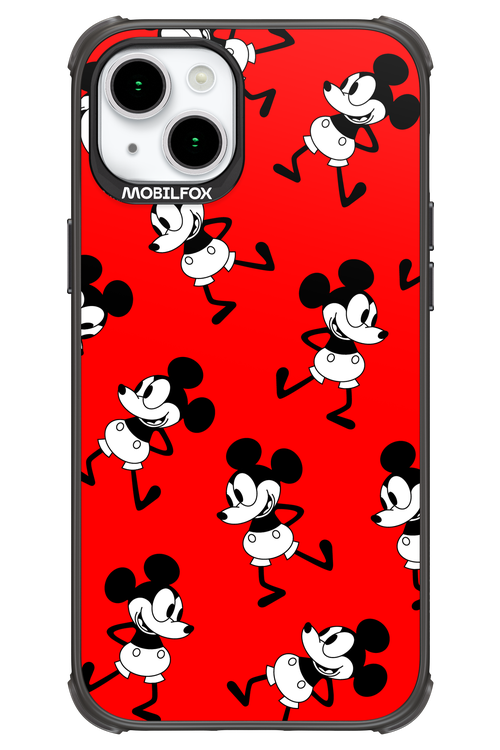Iconic Mouse (red pattern) - Apple iPhone 15 Plus
