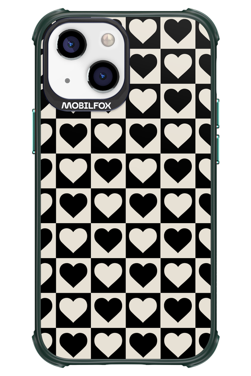 Checkered Heart - Apple iPhone 13 Mini