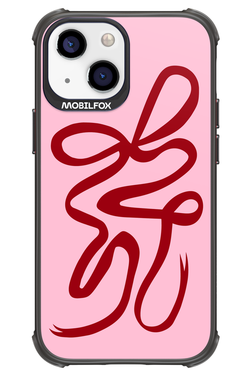 Burgundy Bow - Apple iPhone 13 Mini