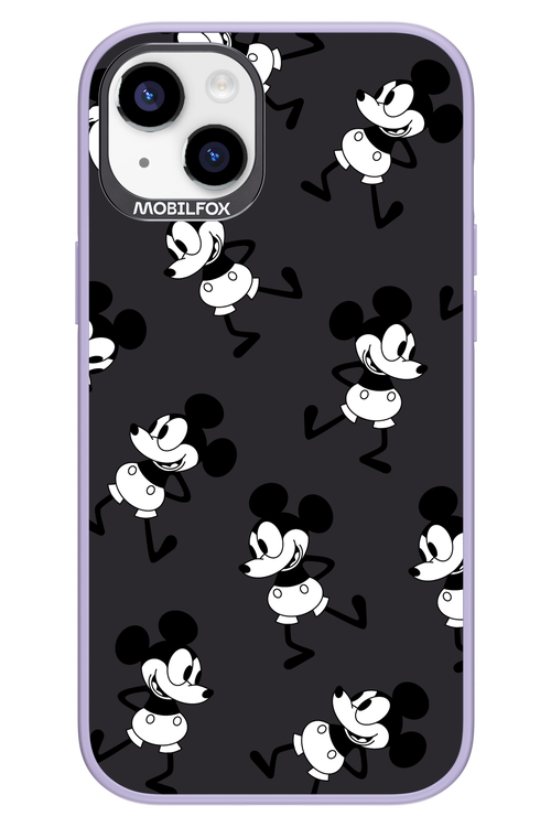 Iconic Mouse (antracite pattern) - Apple iPhone 14 Plus