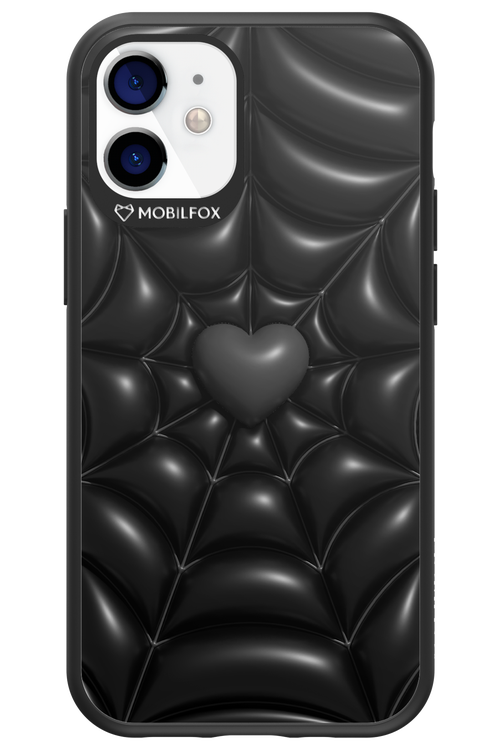 Black Spider Heart - Apple iPhone 12 Mini